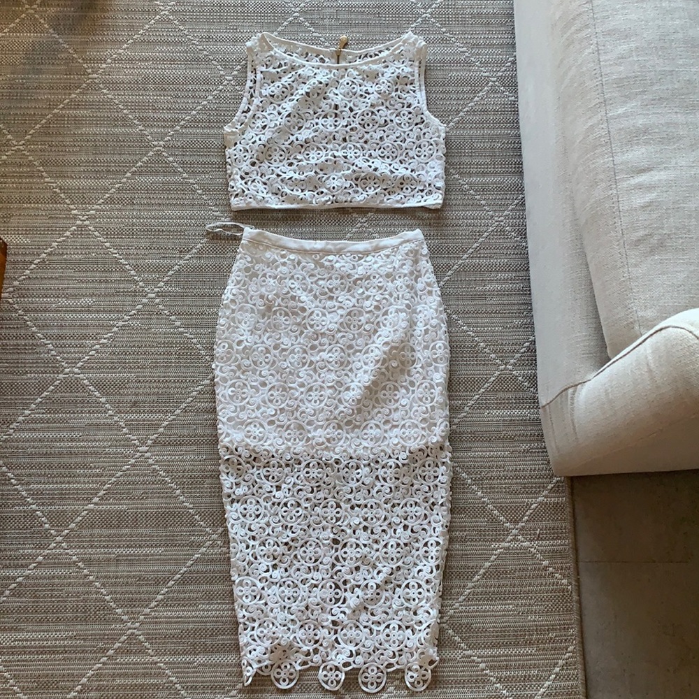 White two piece Misha collection set